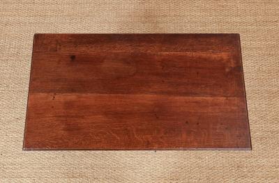 Oak Lowboy with Open Scrollwork Apron