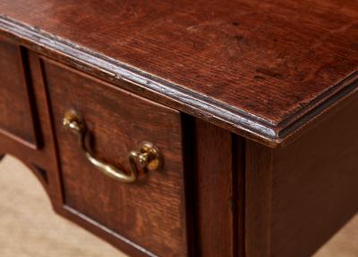 Oak Lowboy with Open Scrollwork Apron