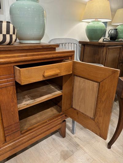Oak Three Door French Sideboard