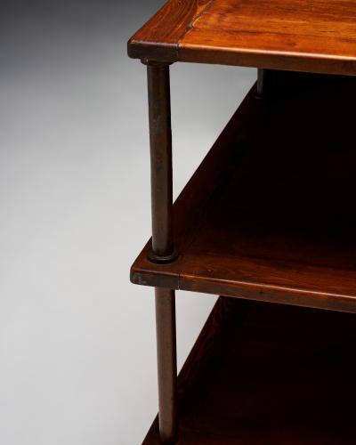 Oak and Copper Industrial Console France 20th C
