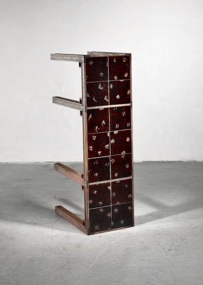 Oak console table