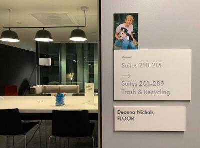 Oblong Vintage Blue and Ochre Studio Pottery Planter Vase by Deanna Nichols