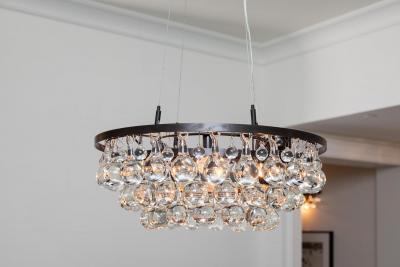 Ochre Arctic Pear Chandelier Round Dark Bronze 60cm 24in