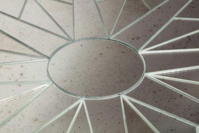 Octagonal Mirrored Centre Hall Table