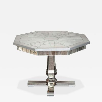 Octagonal Mirrored Centre Hall Table