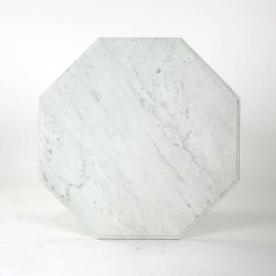 Octagonal Top Dining Table in Carrara Marble