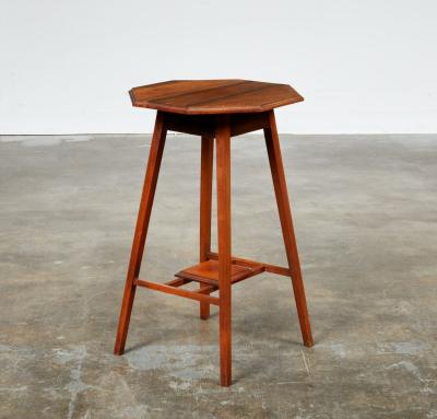 Octagonal Walnut Stand