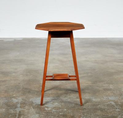 Octagonal Walnut Stand