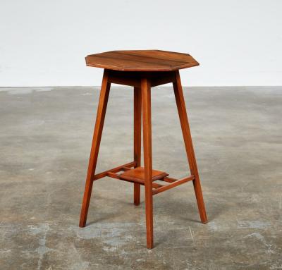 Octagonal Walnut Stand