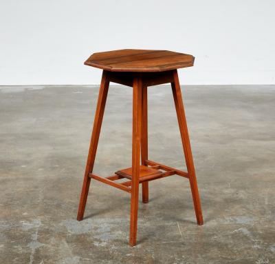 Octagonal Walnut Stand
