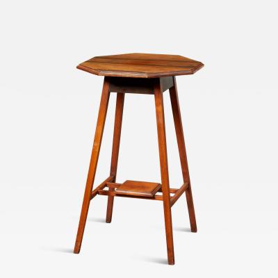 Octagonal Walnut Stand