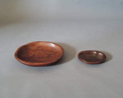 Odile Noll Alexandre and Odile Noll Two Wooden Carved Trays