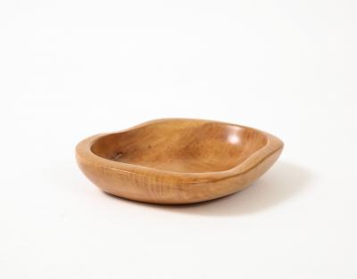 Odile Noll Hand Sculpted Wooden Dish by Odile Noll France c 1950