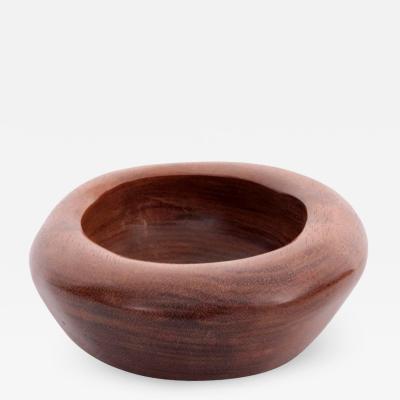 Odile Noll Large Early Organic Shaped Odile Noll Bowl in Walnut