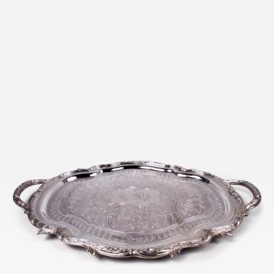 Odiot French Belle Epoque Classical Silver Tray