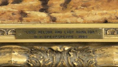 Oil Painting by William Arthur Breakspeare Depicting Nelson Lady Emma Hamilton