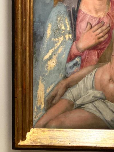 Oil on Board of Mary Magdalene and Jesus