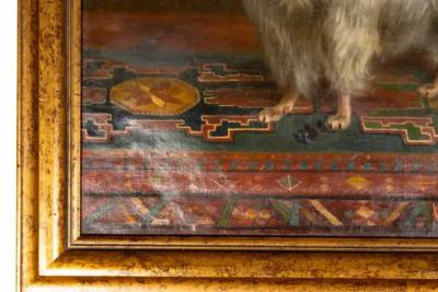 Oil on Canvas Painting of a Seidenspitz Dog