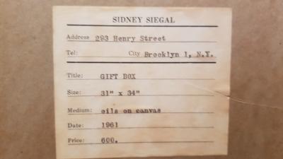 Oil on canvas by Sidney Siegal