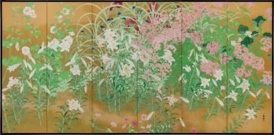 Okura Uson Summer Flowers 1890s