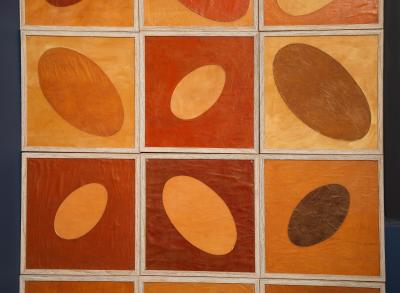 Olav Mathiesen Chic set of 25 framed Japanese paper collages