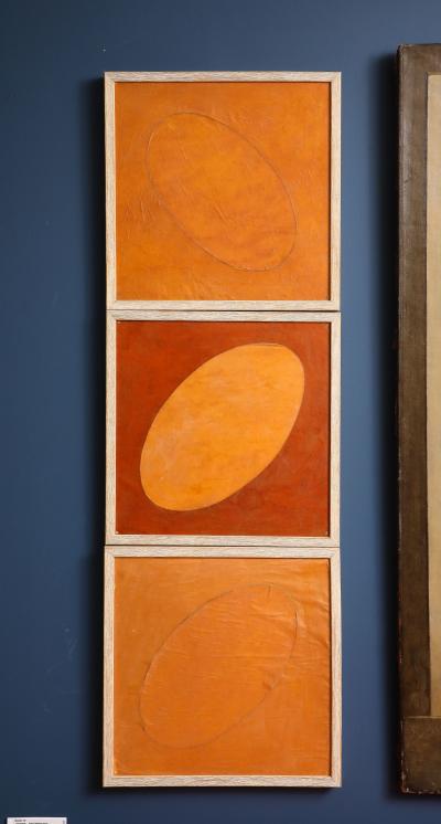 Olav Mathiesen Chic set of 25 framed Japanese paper collages