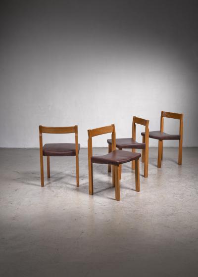 Olavi H nninen Olavi Hanninen set of four Tuomas dining chairs Finland 1950s