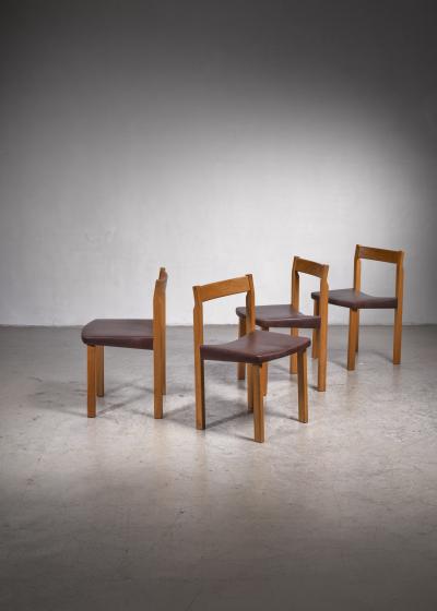 Olavi H nninen Olavi Hanninen set of four Tuomas dining chairs Finland 1950s