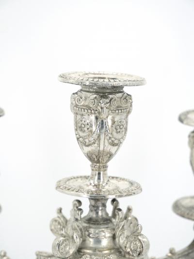Old English Sheffield Silver Plate Five Arm Tableware Candelabra