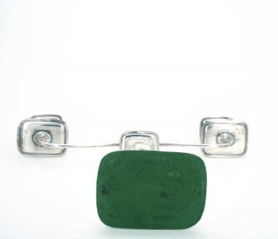 Old English Sheffield Silver Plate Tableware Pair Two Ram Candelabra