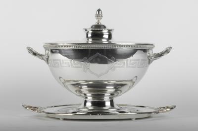 Old English Sheffield Silver Plated Covered Tureen