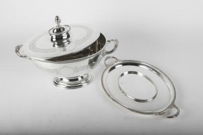 Old English Sheffield Silver Plated Covered Tureen