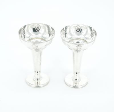 Old English Sheffield Silver Plated Pair of Decorative Bud Vases