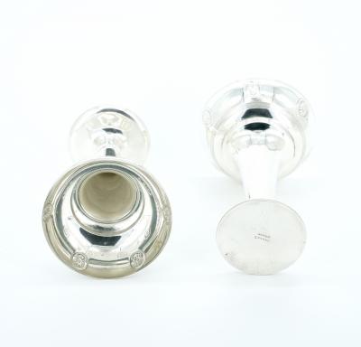 Old English Sheffield Silver Plated Pair of Decorative Bud Vases
