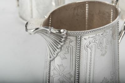 Old English Silver Plate Tea Coffee Service