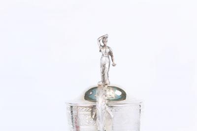 Old English Silver Plated Covered Urn