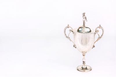 Old English Silver Plated Covered Urn