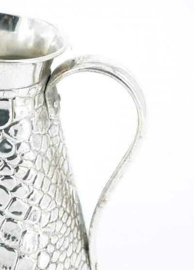 Old English Silver Plated Crocodile Design Decorative Jug Vase