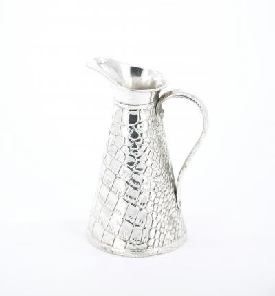 Old English Silver Plated Crocodile Design Decorative Jug Vase
