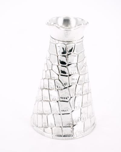 Old English Silver Plated Crocodile Design Decorative Jug Vase
