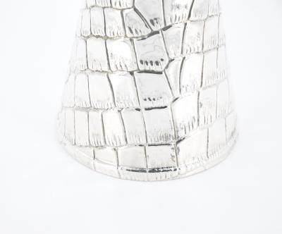 Old English Silver Plated Crocodile Design Decorative Jug Vase