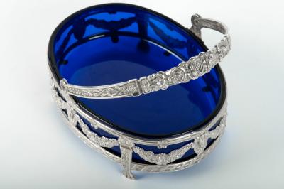 Old English Sterling Silver Footed Decorative Dish