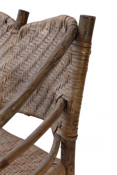 Old Hickory Barrel Back Settee