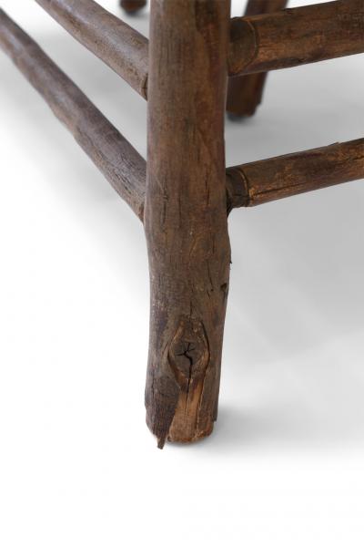 Old Hickory Barrel Back Settee