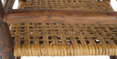 Old Hickory Woven Arm Chair