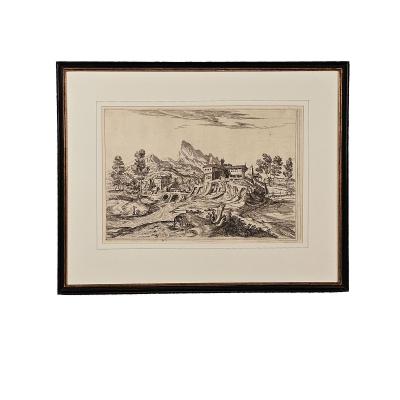 Old Master Engraving After Titian Italy circa 1750