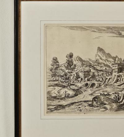 Old Master Engraving After Titian Italy circa 1750