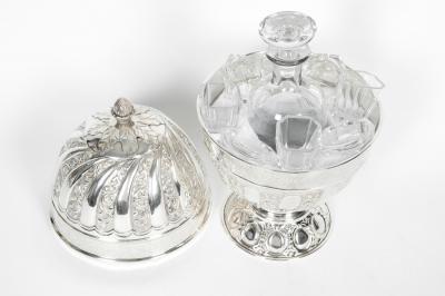 Old Sheffield Silver Plated Egg Shape Liquor Cave