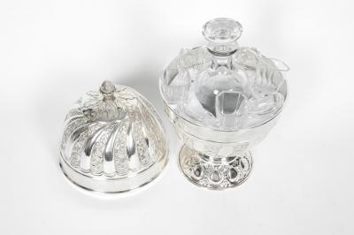 Old Sheffield Silver Plated Egg Shape Liquor Cave