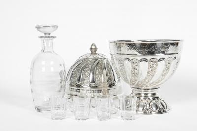 Old Sheffield Silver Plated Egg Shape Liquor Cave